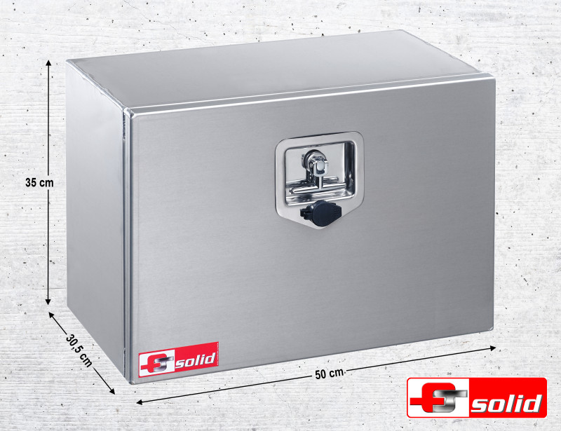 FTsolid Unterbaubox J1-Aevo aus Aluminium 35 Liter Glattblech